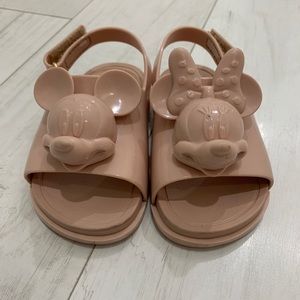 Mini Melissa- size 6 Mickey/Minnie slides
